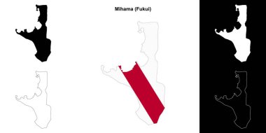 Mihama (Fukui) ana hat haritası seti