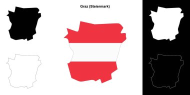 Graz boş çizgi haritası seti