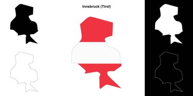 Innsbruck boş ana hat haritası seti