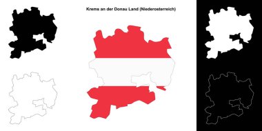 Krems an der Donau Land boş ana hat haritası seti