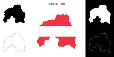 Landeck boş çizgi haritası ayarlandı