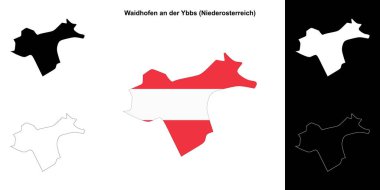Waidhofen ve Der Ybbs boş harita seti