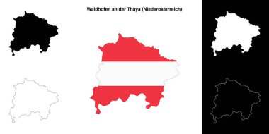 Waidhofen ve der Thaya boş ana hat haritası seti
