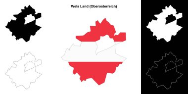 Arazi boş çizgi haritası ayarlandı