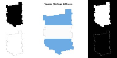 Figueroa bölümü (Santiago del Estero) ana hat haritası seti