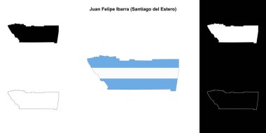 Juan Felipe Ibarra Departmanı (Santiago del Estero) ana hat haritası seti