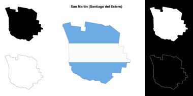 San Martin Departmanı (Santiago del Estero) ana hat haritası seti