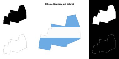 Silipica Departmanı (Santiago del Estero) ana hat haritası seti