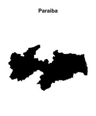 Paraiba durumu boş ana hat haritası