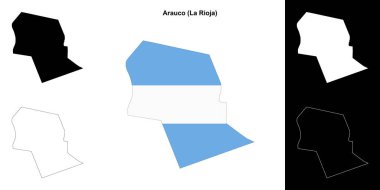 Arauco bölümü (La Rioja) ana hat haritası seti