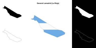 Genel Lamadrid bölümü (La Rioja) ana hat haritası seti