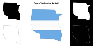 Rosario Vera Penaloza Departmanı (La Rioja) ana hat haritası seti