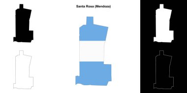 Santa Rosa Departmanı (Mendoza) ana hat haritası seti