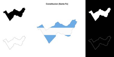 Constitucion Departmanı (Santa Fe) ana hat haritası seti