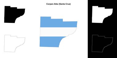 Corpen Aike Departmanı (Santa Cruz) ana hat haritası ayarlandı
