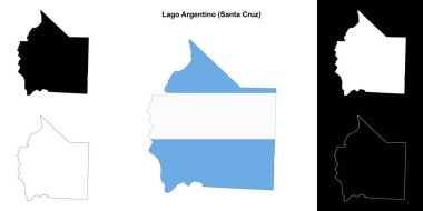 Lago Argentino Departmanı (Santa Cruz) ana hat haritası ayarlandı