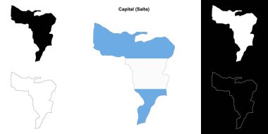 Sermaye bölümü (Salta) ana hat haritası seti