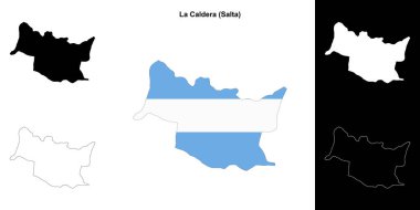 La Caldera Departmanı (Salta) ana hat haritası seti