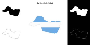 La Candelaria Departmanı (Salta) ana hat haritası seti