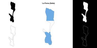 La Poma Departmanı (Salta) ana hat haritası seti