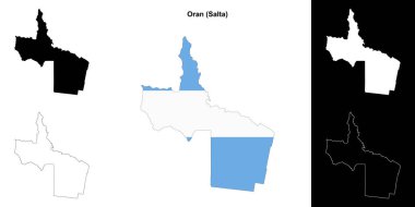 Oran bölümü (Salta) ana hat haritası seti