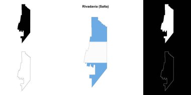 Rivadavia Departmanı (Salta) ana hat haritası seti