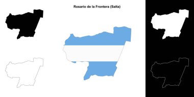 Rosario de la Frontera bölümü (Salta) ana hat haritası seti