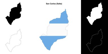 San Carlos Departmanı (Salta) ana hat haritası seti