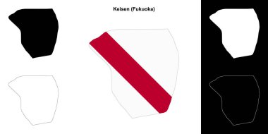 Keisen (Fukuoka) ana hat haritası seti