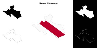 Hanawa (Fukushima) ana hat haritası seti