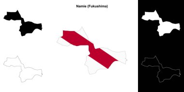 Namie (Fukushima) ana hat haritası seti