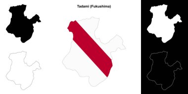 Tadami (Fukushima) ana hat haritası seti