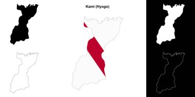 Kami (Hyogo) ana hat haritası seti