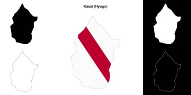 Kasai (Hyogo) ana hat haritası seti