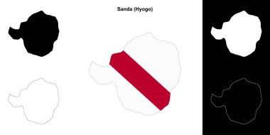 Sanda (Hyogo) ana hat haritası seti