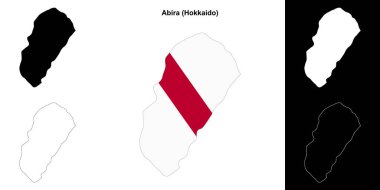 Abira (Hokkaido) ana hat haritası seti