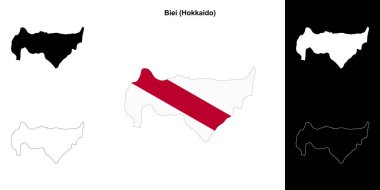 Biei (Hokkaido) ana hat haritası seti