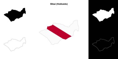 Bibai (Hokkaido) ana hat haritası seti
