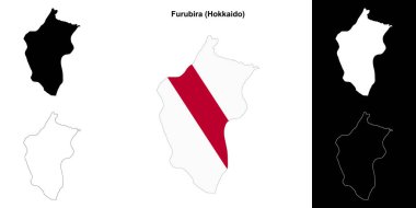 Furubira (Hokkaido) ana hat haritası seti