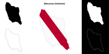 Matsumae (Hokkaido) ana hat haritası seti