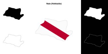 Naie (Hokkaido) ana hat haritası seti