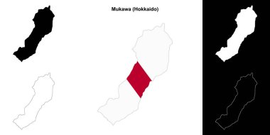 Mukawa (Hokkaido) ana hat haritası seti