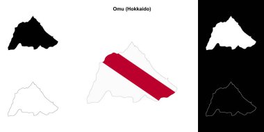 Omu (Hokkaido) ana hat haritası seti