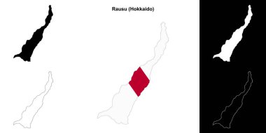 Rausu (Hokkaido) ana hat haritası seti