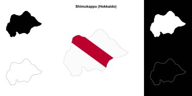 Shimukappu (Hokkaido) ana hat haritası seti