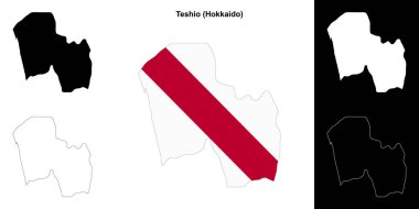 Teshio (Hokkaido) ana hat haritası seti