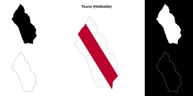 Tsurui (Hokkaido) ana hat haritası seti