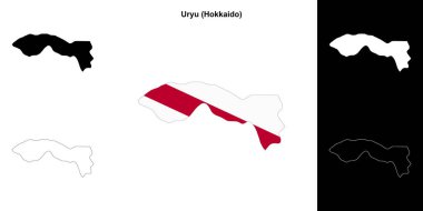 Uryu (Hokkaido) ana hat haritası seti