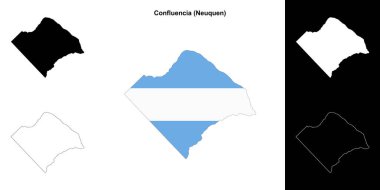 Confluencia Departmanı (Neuquen) ana hat haritası seti