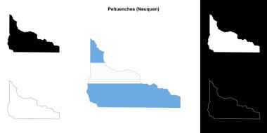 Pehuenches bölümü (Neuquen) özet haritası seti